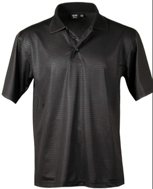 1365-Men's Embossed Honeycomb Polo